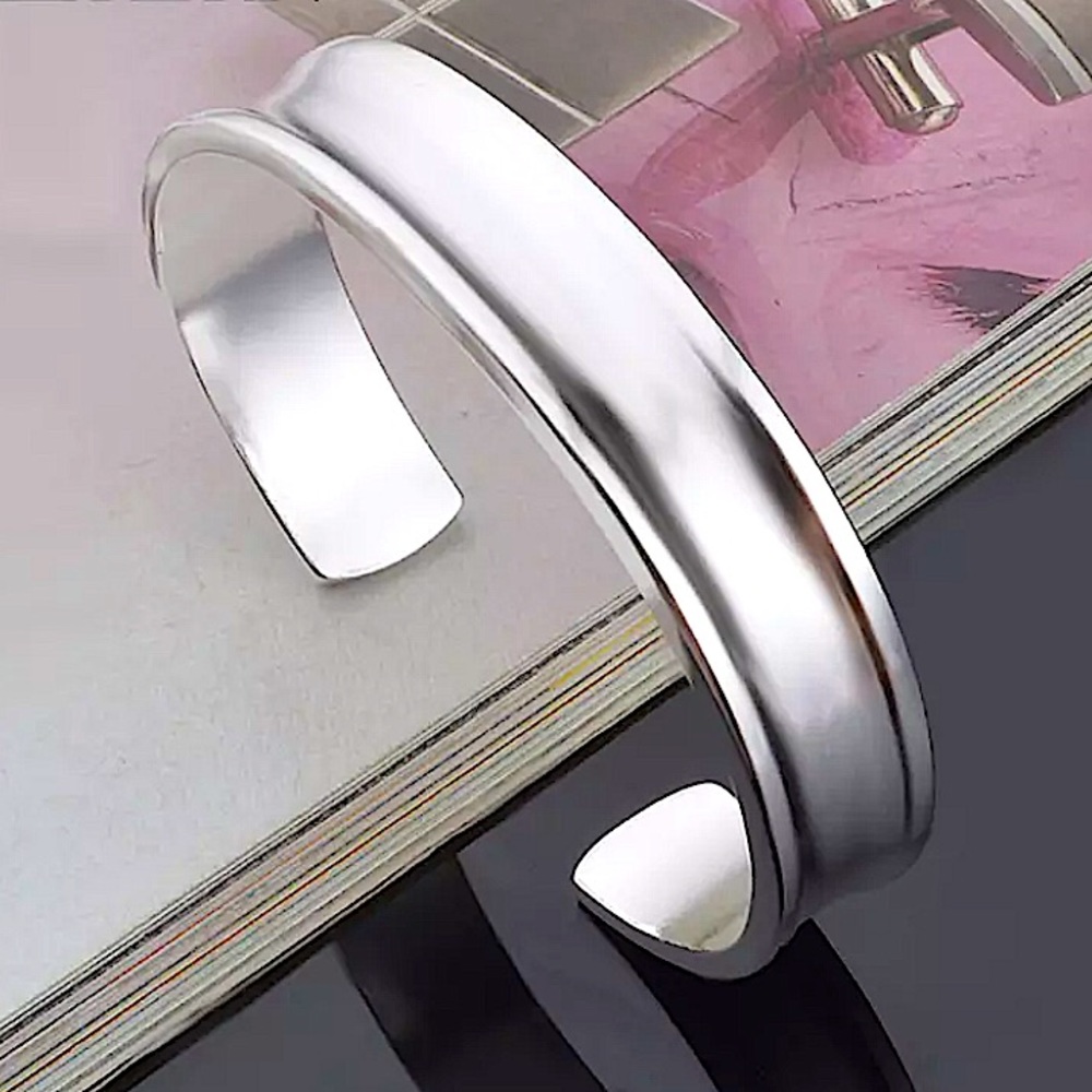 Sterling Silver Bangle Cuff Bracelet